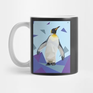 Blue Geo-Penguin Mug